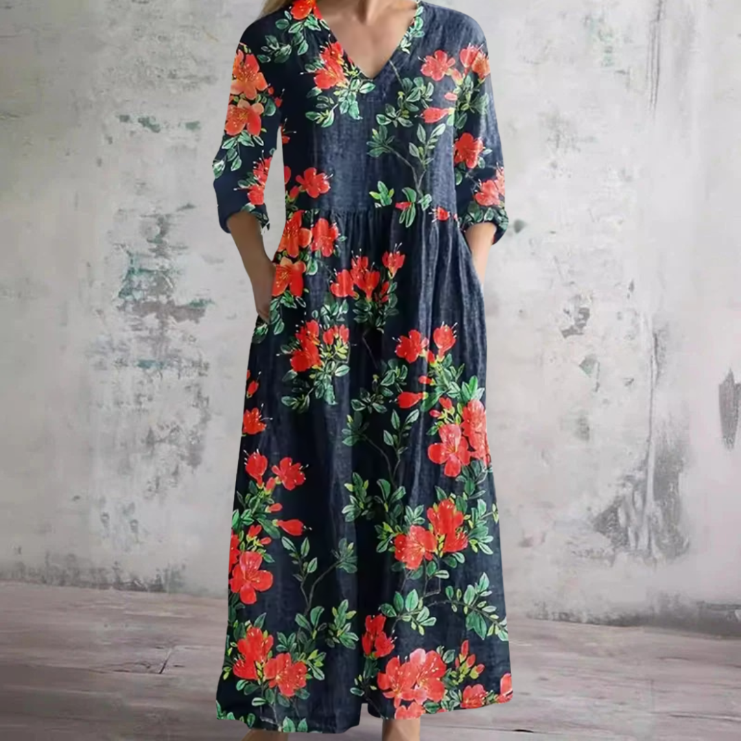 Wendy | Refined Floral Maxi Dress