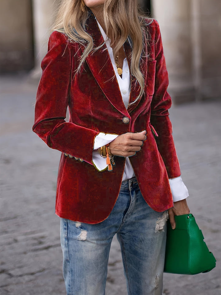Elena | Velvet Blazer – Confidence, Comfort & Timeless Class