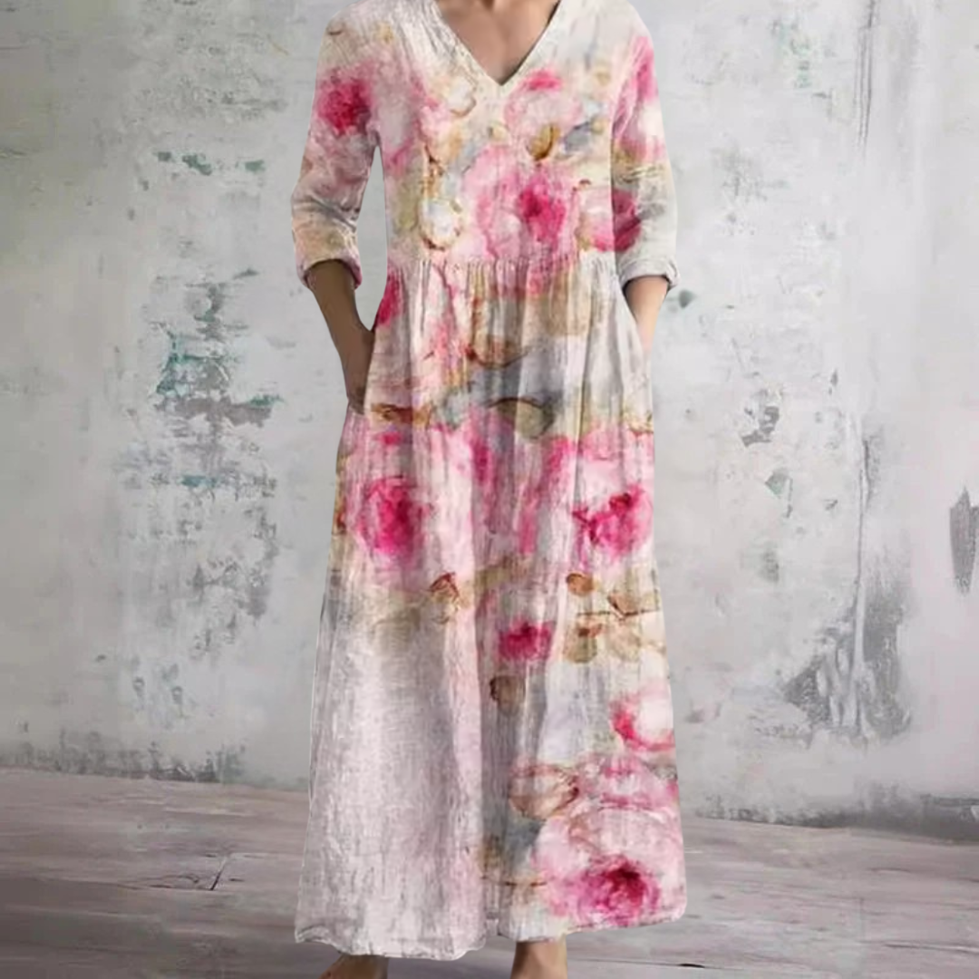 Barbara | Flowing Floral Summer Dress