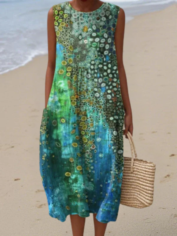Serena | Reef Print Midi Dress