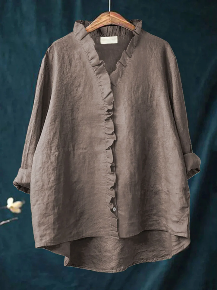 Maribel | Soft Ruffle Blouse -  for Real Comfort